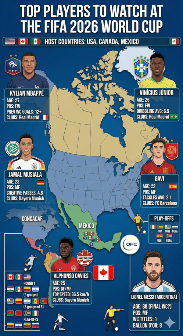 Top Players to Watch at the Football 2026 World Cup
